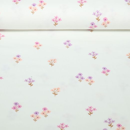 Flanelle de coton - Petites fleurs Ecru Flanelle de coton - Petites fleurs Ecru