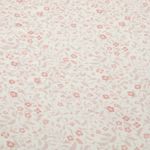 Gaze de coton extra-large - fleurs Ecru Vieux rose 250cm