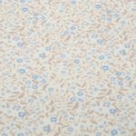 Muselina Extrabreit - Flores Crudo Azul 250cm