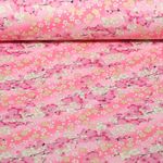 Coton tissé - Fleurs de cerisier Rose Doré Coton tissé - Fleurs de cerisier Rose Doré