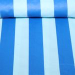 Beschichtete Baumwolle - Blockstreifen Hellblau Blau