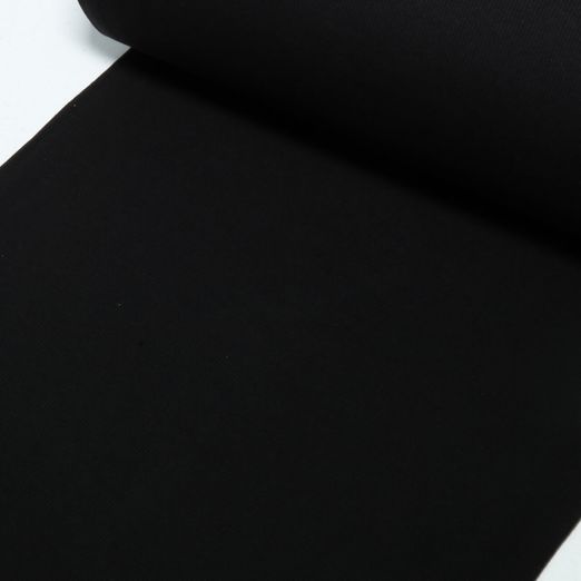 Rippbündchen - Uni Schwarz Rippbündchen - Uni Schwarz