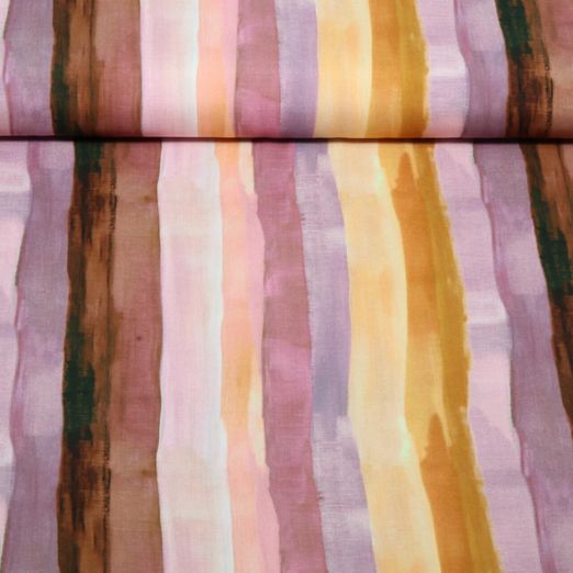 Viscose - Impression numérique aquarelle Mauve Viscose - Impression numérique aquarelle Mauve