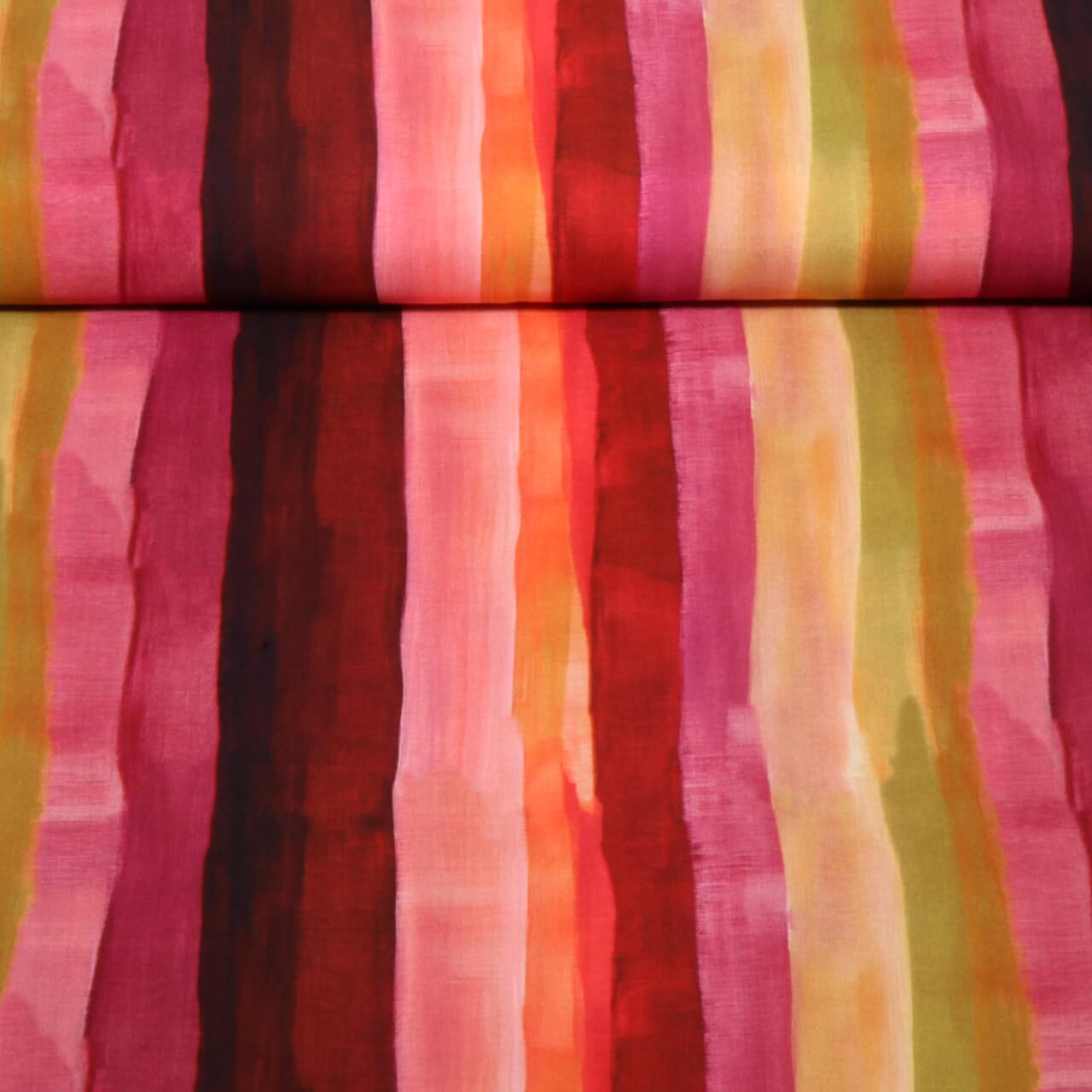 Viscose - Impression numérique aquarelle Bordeaux-0 Viscose - Impression numérique aquarelle Bordeaux-0