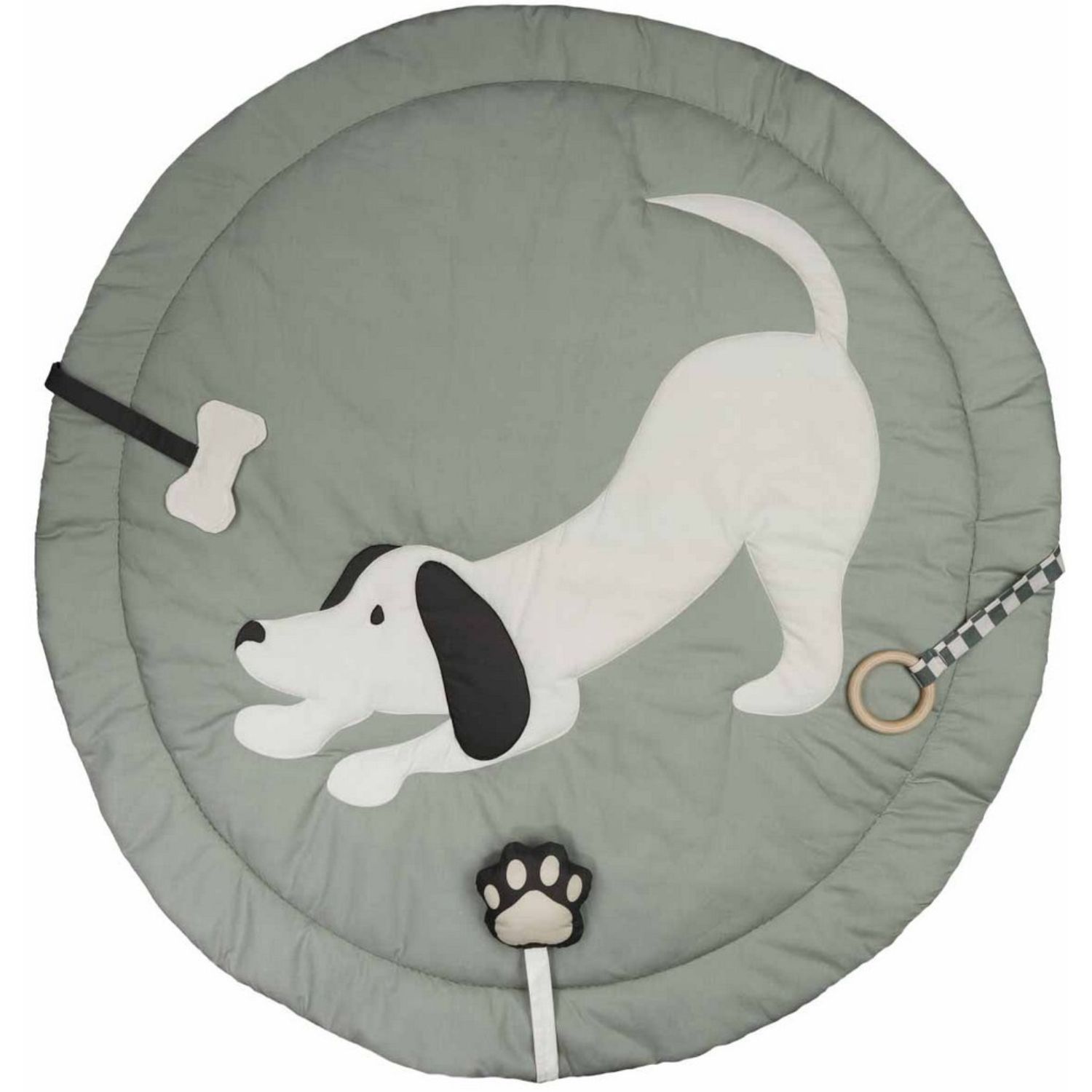 Panel Baumwoll-Popeline - Krabbeldecke Hunde Mint-2 Panel Baumwoll-Popeline - Krabbeldecke Hunde Mint-2