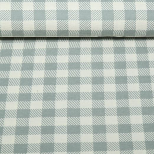 Baumwoll-Flanell - Karo Salbeigrün Baumwoll-Flanell - Karo Salbeigrün