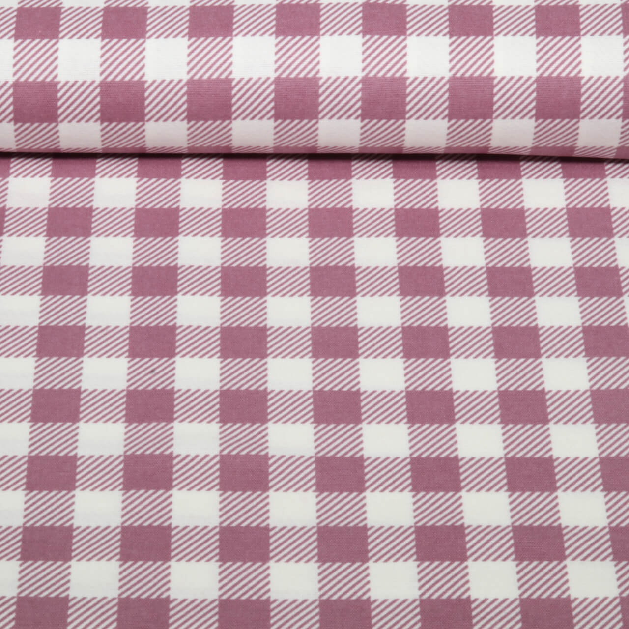 Baumwoll-Flanell - Karo Mauve-0 Baumwoll-Flanell - Karo Mauve-0
