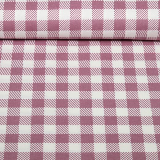 Baumwoll-Flanell - Karo Mauve Baumwoll-Flanell - Karo Mauve