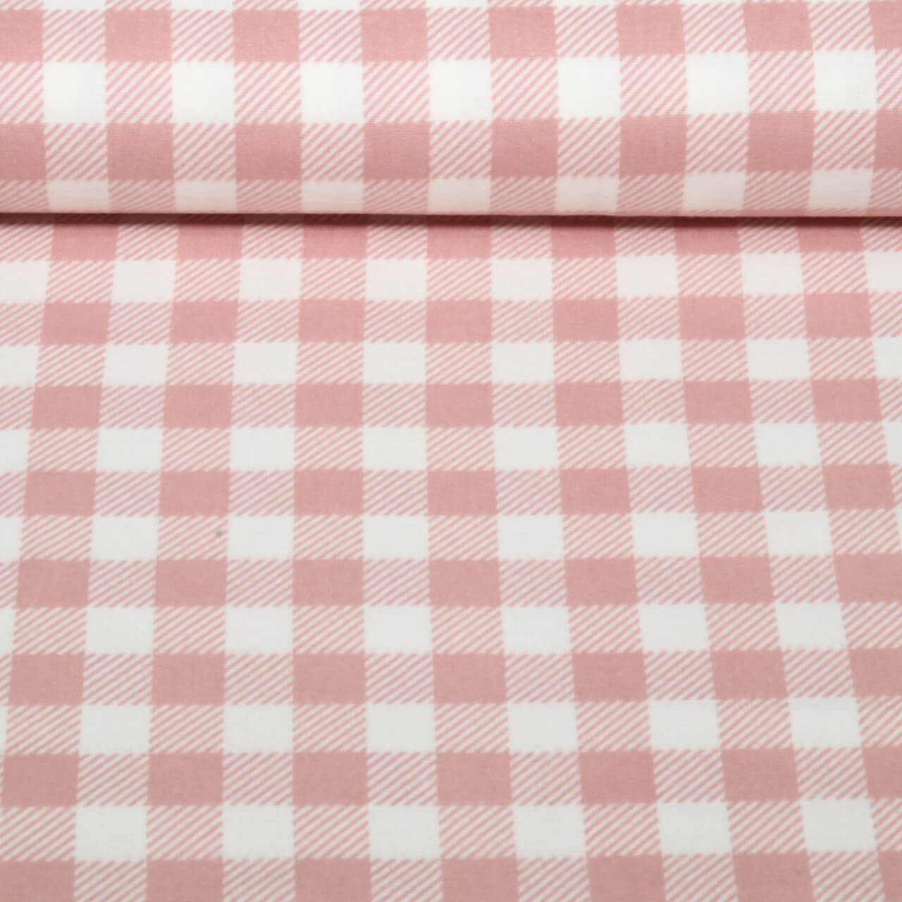 Baumwoll-Flanell - Karo Rosa-0 Baumwoll-Flanell - Karo Rosa-0