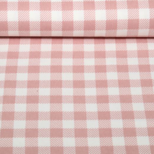 Baumwoll-Flanell - Karo Rosa Baumwoll-Flanell - Karo Rosa