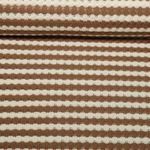 Jersey tricoté - Rayures Marron Ecru Jersey tricoté - Rayures Marron Ecru