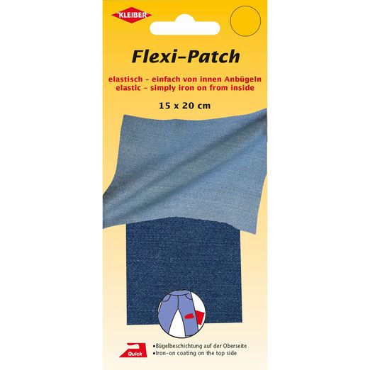 Flexi-Patch zum innen Aufbügeln - jeans mittelblau Flexi-Patch zum innen Aufbügeln - jeans mittelblau
