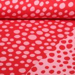 Maglia jacquard organica - Regina di Cuori Pop of Love Doubleface Rosso