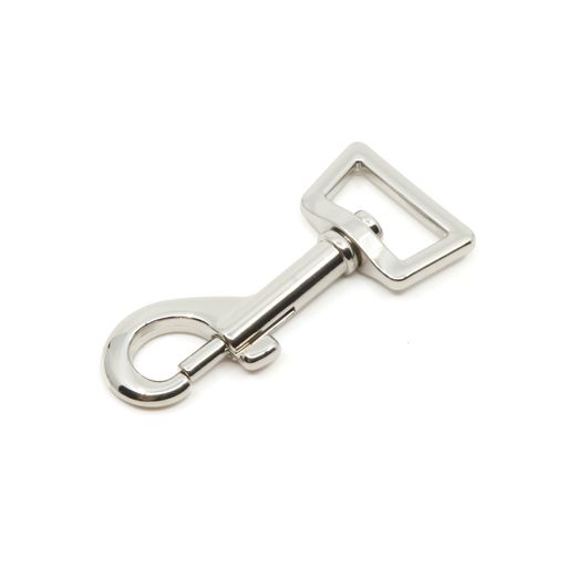 Mousqueton métal pour sangle 25 mm - Argenté