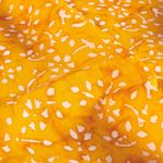 Voile di cotone - viticci di fiori batik giallo Voile di cotone - viticci di fiori batik giallo
