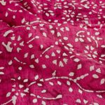 Katoenen voile - batik bloemranken roze Katoenen voile - batik bloemranken roze