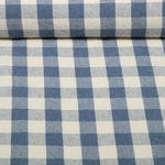 Coton tissé - Linge de cuisine carreaux Beige Denim Coton tissé - Linge de cuisine carreaux Beige Denim