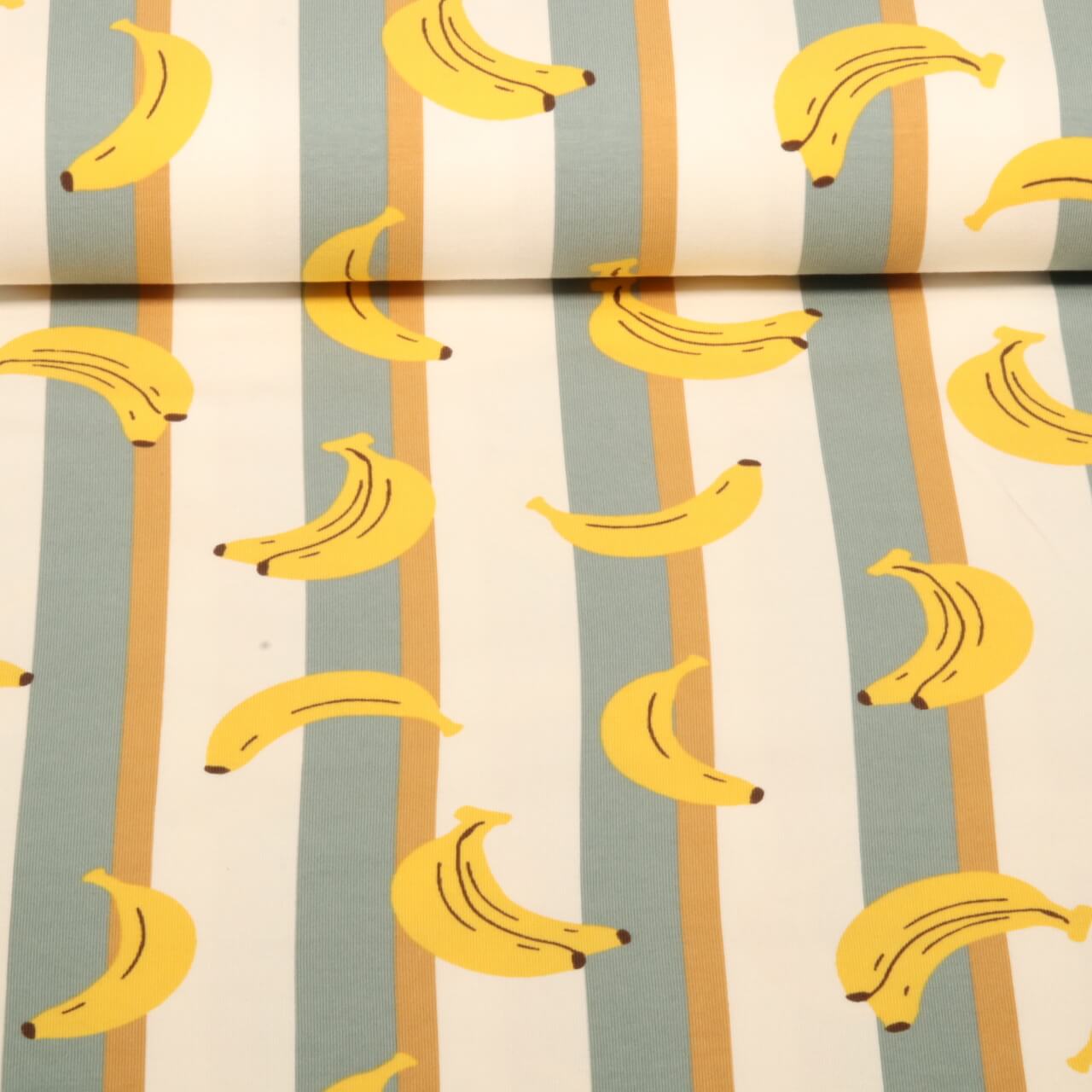 Jersey - Rayures banane Ecru-0 Jersey - Rayures banane Ecru-0