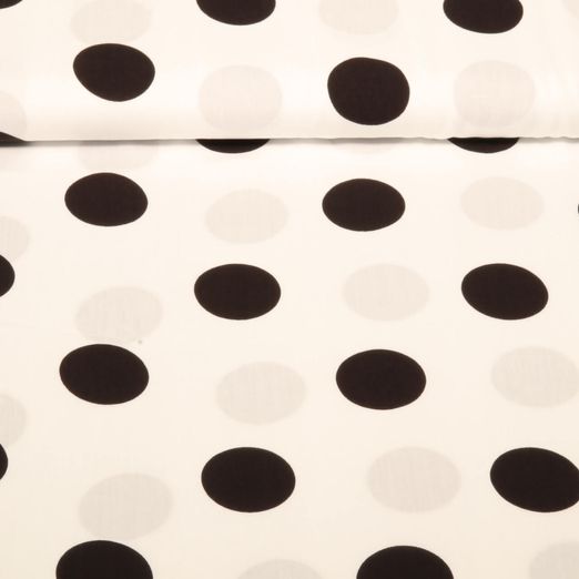 Viscose - Pois Noir Viscose - Pois Noir