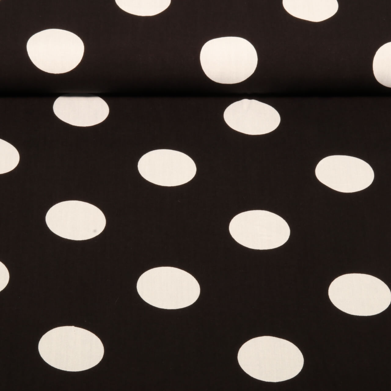 Viscose - Pois Noir Blanc-0 Viscose - Pois Noir Blanc-0