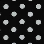Viskóza - Dots Large Black White Viskóza - Dots Large Black White