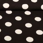 Viscose - Pois Noir Blanc Viscose - Pois Noir Blanc