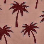 Baumwoll-Voile - Palmen Rosa Baumwoll-Voile - Palmen Rosa