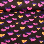 Jersey - Coeurs Fluo Noir Jersey - Coeurs Fluo Noir