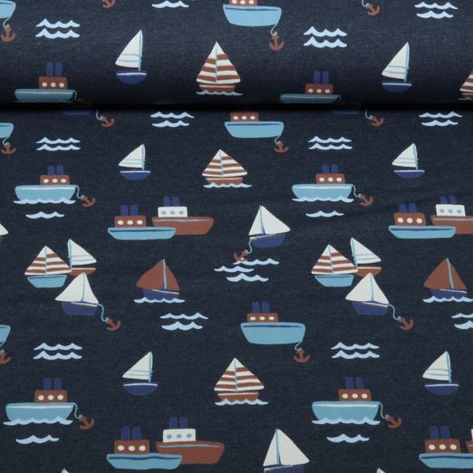 Jersey - Bateau Bleu Mélange Jersey - Bateau Bleu Mélange