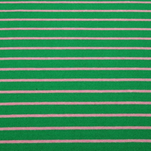 Jersey éponge - Hamburger Liebe rayures Vert Rose Jersey éponge - Hamburger Liebe rayures Vert Rose