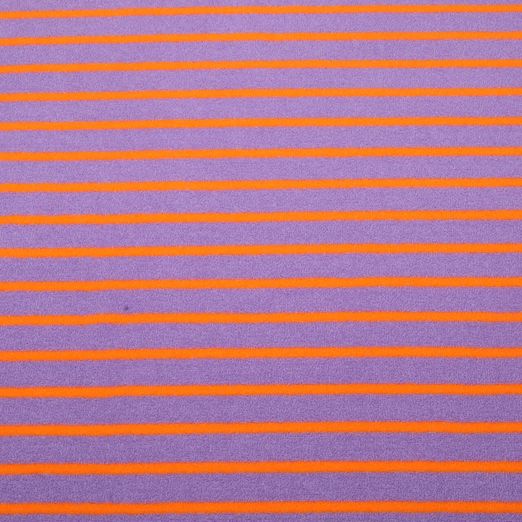 Jersey éponge - Hamburger Liebe Rayures Lavande Orange Jersey éponge - Hamburger Liebe Rayures Lavande Orange