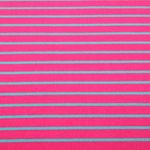 Jersey éponge - Hamburger Liebe Rayures Rose vif Aqua Jersey éponge - Hamburger Liebe Rayures Rose vif Aqua