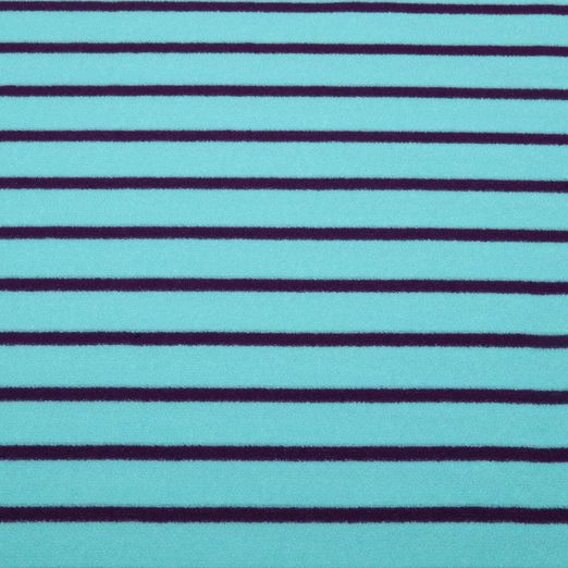 Jersey éponge - Hamburger Liebe Rayures Aqua Violet Jersey éponge - Hamburger Liebe Rayures Aqua Violet