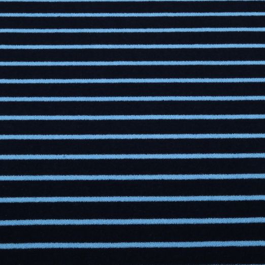 Jersey éponge - Hamburger Liebe Rayures Bleu marine Jersey éponge - Hamburger Liebe Rayures Bleu marine