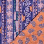 Tissu matelassé pour veste - Doubleface Impression numérique Blumen Lilas Tissu matelassé pour veste - Doubleface Impression numérique Blumen Lilas