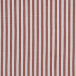 Viscose - Rayures 10mm Ecru Orange Teint dans la masse