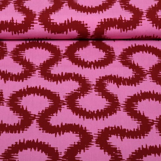 Viskose - Stretch Abstrakt Rosa Viskose - Stretch Abstrakt Rosa