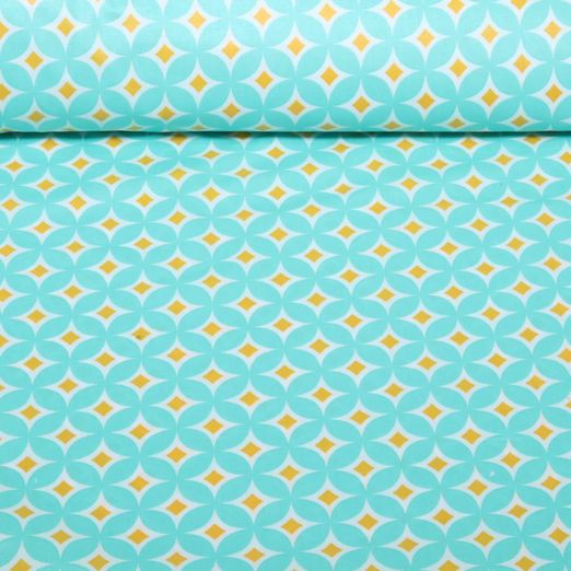 Beschichtete Baumwolle - Retro Türkis Beschichtete Baumwolle - Retro Türkis