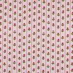 Ribtricot - bloemen lichtroze Ribtricot - bloemen lichtroze