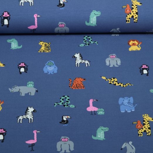 Jersey - Safari multicolore Bleu jeans Jersey - Safari multicolore Bleu jeans