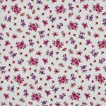 Jersey - Digitaal Kleine Bloemen Ecru Fuchsia Jersey - Digitaal Kleine Bloemen Ecru Fuchsia