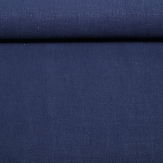 Coton Ramie Bubble - Uni Bleu marine foncé Coton Ramie Bubble - Uni Bleu marine foncé
