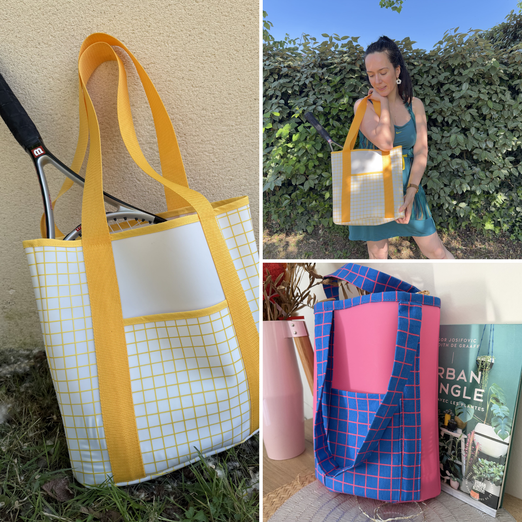 Patron gratuit - Sac cabas rétro - Patron numérique