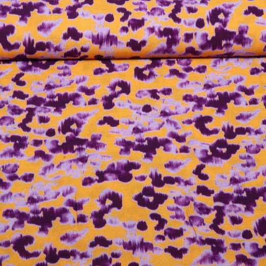 Tissu robes et blouses - Crash Impression numérique Leo Orange Tissu robes et blouses - Crash Impression numérique Leo Orange