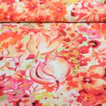 Blusen- & Kleiderstoff - Digital Blumen Crash Orange Blusen- & Kleiderstoff - Digital Blumen Crash Orange