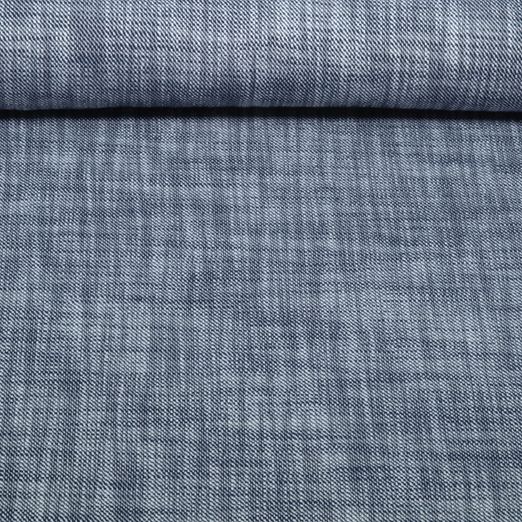 Tweed en coton - Bleu Mélange Tweed en coton - Bleu Mélange
