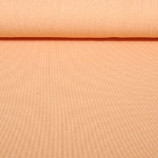 Strickjersey - Uni Melange Orange