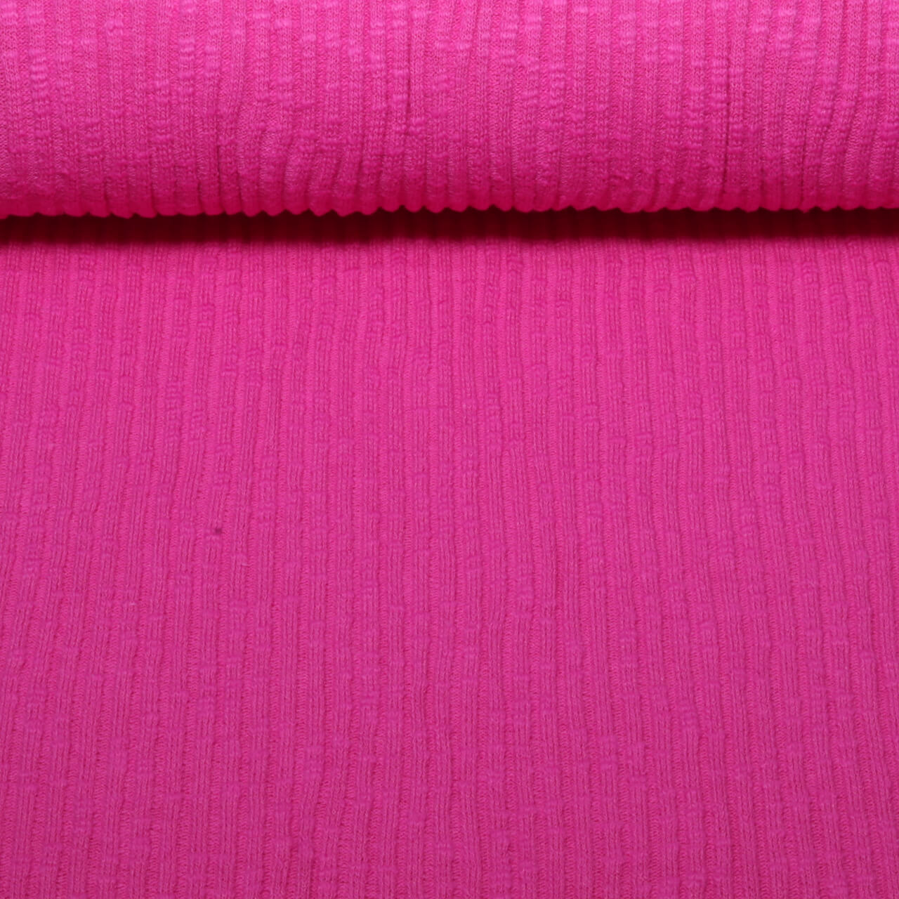 Jersey tricoté vintage Bettina - Rose vif-0 Jersey tricoté vintage Bettina - Rose vif-0