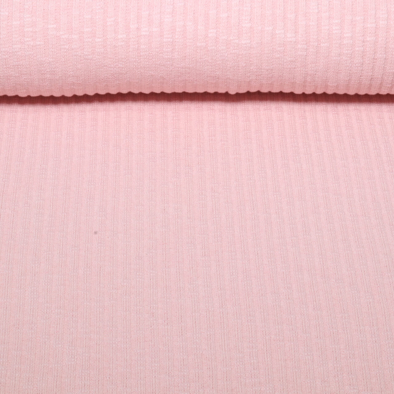Jersey tricoté vintage Bettina - Rose clair-0 Jersey tricoté vintage Bettina - Rose clair-0