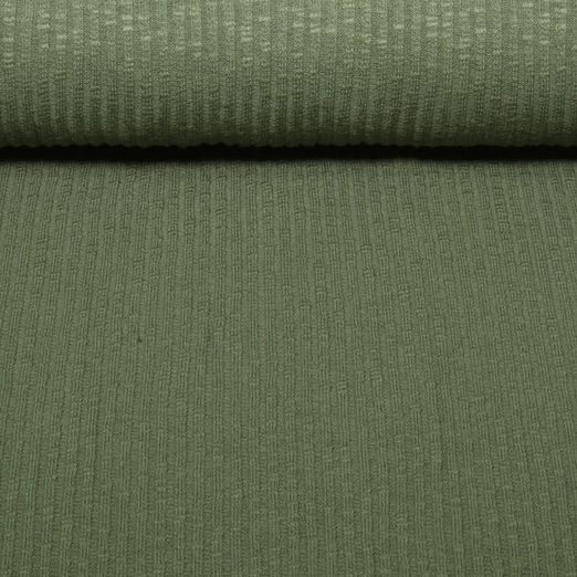 Jersey tricoté vintage Bettina - Vert militaire Jersey tricoté vintage Bettina - Vert militaire